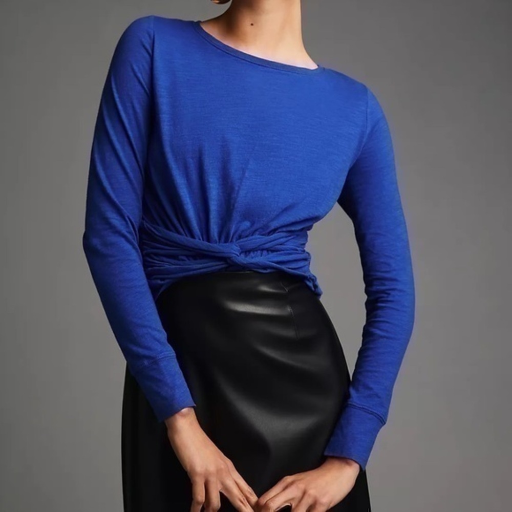 Anthropologie Pilcro Long-Sleeve Twist Tee